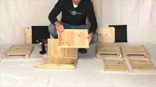 Boldly Growing Wood Log Bench Patio Garden Planter Kit Assembly Video