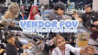 Our BIGGEST Card Show Yet! | West Coast Card Show  ☁️ Vendor POV