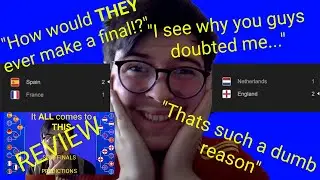 Reacting to my *BOLD* Euro 2024 Semi FInal Predictions!