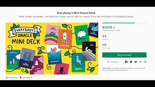 ASMR Current Tarot/Oracle Kickstarter Showcase: Everybody's Mini Oracle Deck