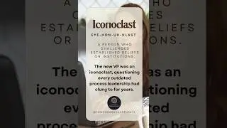 🔹Word of the Day: Iconoclast 💼