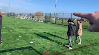 Handball simulation drill - winger R&R
