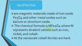 Hard ferrites in Urdu/Hindi | Classification of ferrite on base of coercivity or magnetic field |