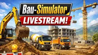 BAU SIMULATOR (PS5) Live Stream - Haube und nualc bauen ein Fu&szlig;ball Stadion... Teil 4 🎮👍😊