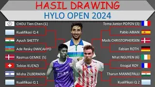 Hylo Open 2024 Drawing Results │ Saarbrucken - Germany, October 29 to November 3, 2024