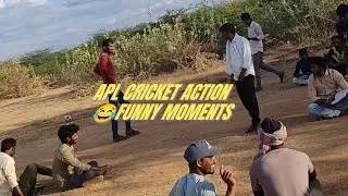 &ldquo;Action Time lo Comedy Blast 🤣 | APL Cricket Match&rdquo;Action start&hellip; comedy free 😂🏏#CricketFun#Viral