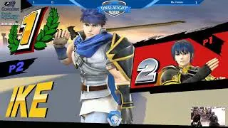 Onslaught 105 - Loser's Top 8: Mr. Freeze (Ike) vs D (Marth)