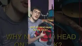 Why no resonant head on the kick drum?&hellip; #drums #drumming #drumrecording #drumtalk #musician
