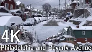 Pittsburgh 4K: Philadelphia Ave and Ave Snow Walking on a Road #PittsburghSnow2023