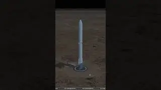 Rocket 3D newglenn simulation. night. #seraspace #racetospaceth #rocketengineering #rocketlaunchpad
