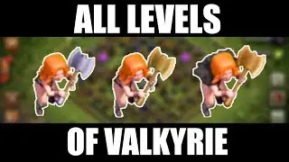 [Level 1 to Level 5] Valkyrie all levels comparison | All Levels Showcase | Clash of Clans