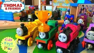 Thomas and Friends The Great Race the Ladies of Sodor Playtime | Playing with Trains