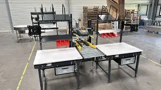 Ilot de Conditionnement : Tables d'Emballage et Scotcheuse semi automatique SIAT SK20