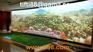 Visual simulation of electronic sand table arc screen Showroom