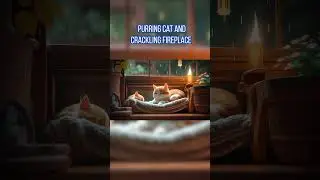 Purrfect Slumber - Cat's Soothing Purr and Fireplace Crackles for Ultimate Relaxation🔥