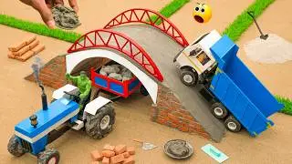 diy mini concrete bridge construction science project @AdgeCreator