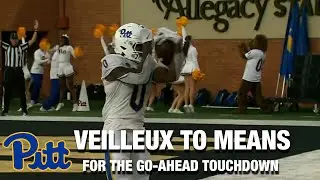Pitt's Christian Veilleux Finds Bub Means For The Go-Ahead Touchdown