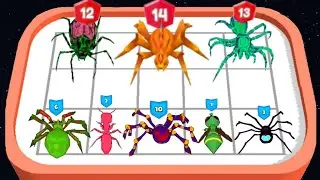 Merge Ants: Underground Battle - Insect Evolution - Spider Ant Fusion ★ Merge Master Battle Game