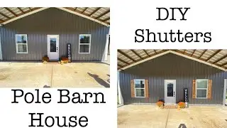How To Add Shutters To Pole Barn House || DIY Cedar Shutters