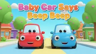Baby Car Says Beep Beep &ndash; Nursery Rhyme, Toddler Learning, Vehicle Fun and Playful Driving Adventure
