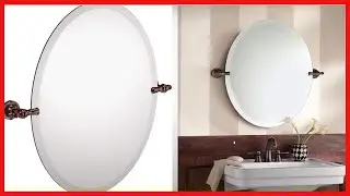 Moen DN0892ORB Gilcrest 26-Inch x 23-Inch Frameless Pivoting Bathroom Tilting Mirror