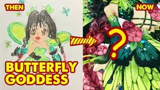 Drawing Butterfly Goddess - Then and Now | Huta Chan Studio