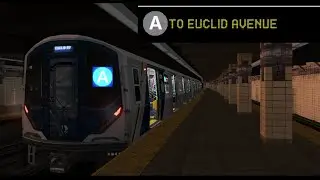 OpenBVE (A) Ozone Park-Lefferts Blvd To Euclid Avenue (R211A)(Late Night)