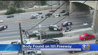 Body Found In Lanes Shuts Down Northbound 101 In Cahuenga Pass