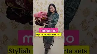 yr ye velvet kurta sets is must have 🤩 #shorts #youtubeshorts #pranjalrajput #meesho
