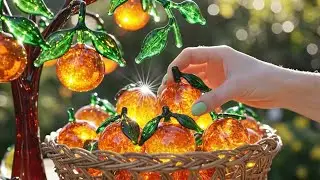 AI Glass Fruit Cutting ASMR|Super Satisfying Crisp Sounds for Sleep & Tingles (No Music,No Talking)