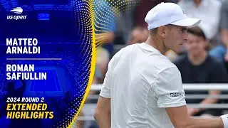 Matteo Arnaldi vs. Roman Safiullin Extended Highlights | 2024 US Open Round 2