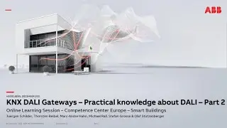 Online Learning Session about KNX DALI Gateways - Practical knowledge about DALI - Part 2
