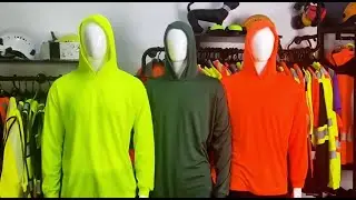 SMASYS Hi Vis Safety Hoodie, Long Sleeve Sweatshirts