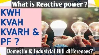 kWh, kVAh, kVARh & PF?|Easy Guide for Electrical Students & Engineers|Activ,reactive power 