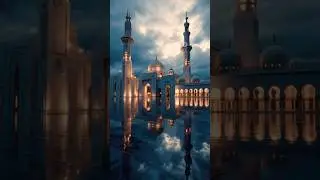 This Masjid After Rain Feels So Calm 🌧️SubhanAllah 🤍  Peaceful Naat❤️🥰 #shorts #islamicshorts #naat