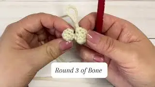 Dog with a Bone Keychain Pattern Round 3 of Bone