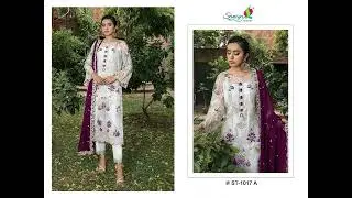 Bridal Collection Design No St 1017 Saniya Trendz Pakistani Salwar Suits Faux Georgette Heavy