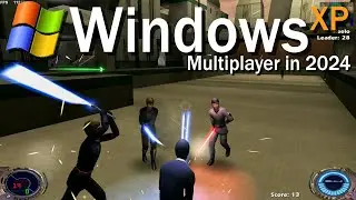 Windows XP Gameplay - Star Wars Jedi Knight II Jedi Outcast Multiplayer