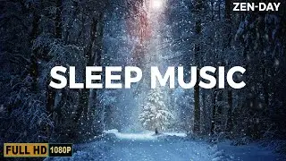 Snowy Winter Forest Relaxing Music | Stress Relief | Sleep Music | Meditation Music (ZEN-DAY)