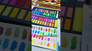 🎨 Swatching Giorgione Watercolor 48 Colors 🖌️ #giorgione #watercolor #swatching #art #swatch