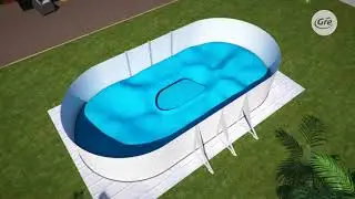Piscinas desmontables de acero Gre / Gre Steel wall removable pools
