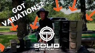 Gotta Catch em all! Solid Tactical m2a1 m19a1 ammo cans variations in Black Green and FDE