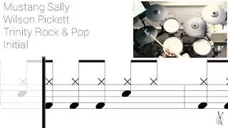 How to play Mustang Sally On Drums 🎵 Trinity Rock & Pop Grade 1