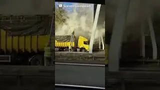 Glasgow M80 lorry on fire as drivers warned of 'heavy delays'