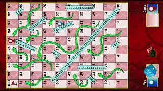 Ludo king snake and ladder 😱 | me vs computer | 2 player gameplay💯