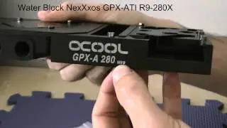 Full cover water block NexXox for MSI R9 280X graphics card