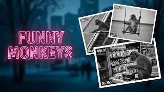 Caught on CCTV: Funny Monkey Moments at Night (Real Footage)