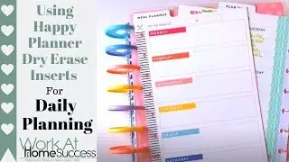 Using Happy Planner Dry Erase Inserts in Daily Planning