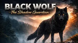 BLACK WOLF The Shadow Guardian Jungle Monster Epic Story #ShadowGuardian#wildlife#animals #BlackWolf