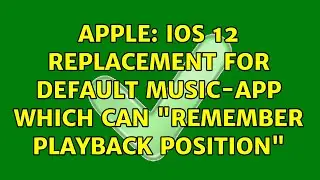 Apple: iOS 12 replacement for default Music-app which can 